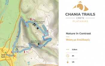 Hiking routes in the Municipality of Platanias