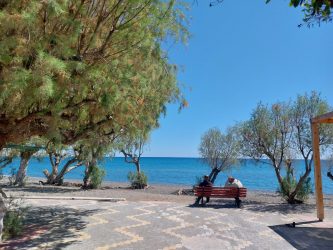 Beach and the sea in Crete