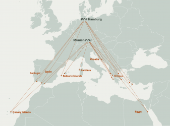 Marabu Airlines map