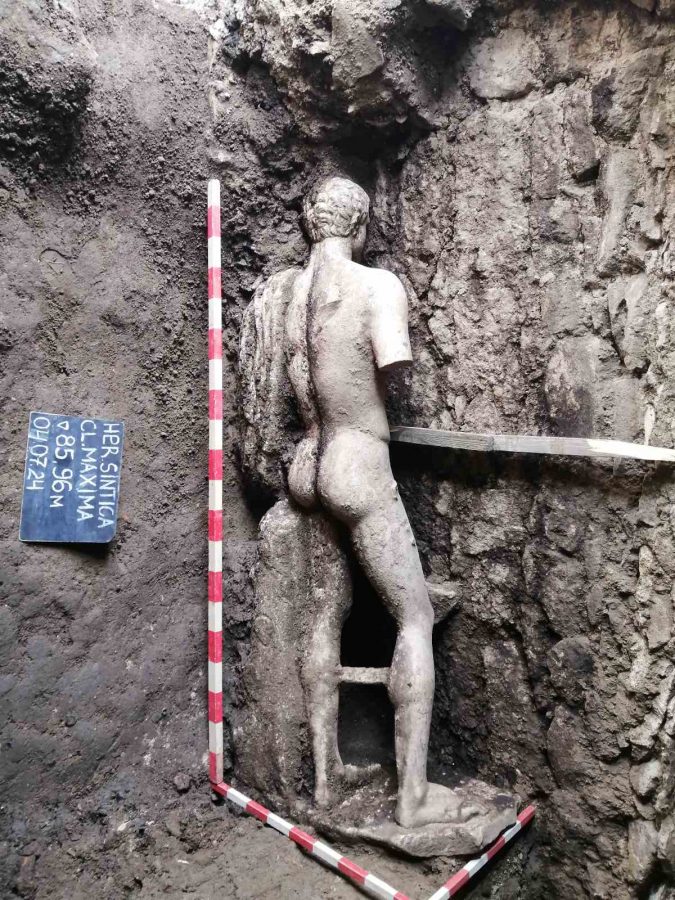 The statue dates back to the 2nd century AD and resembles the god Hermes.