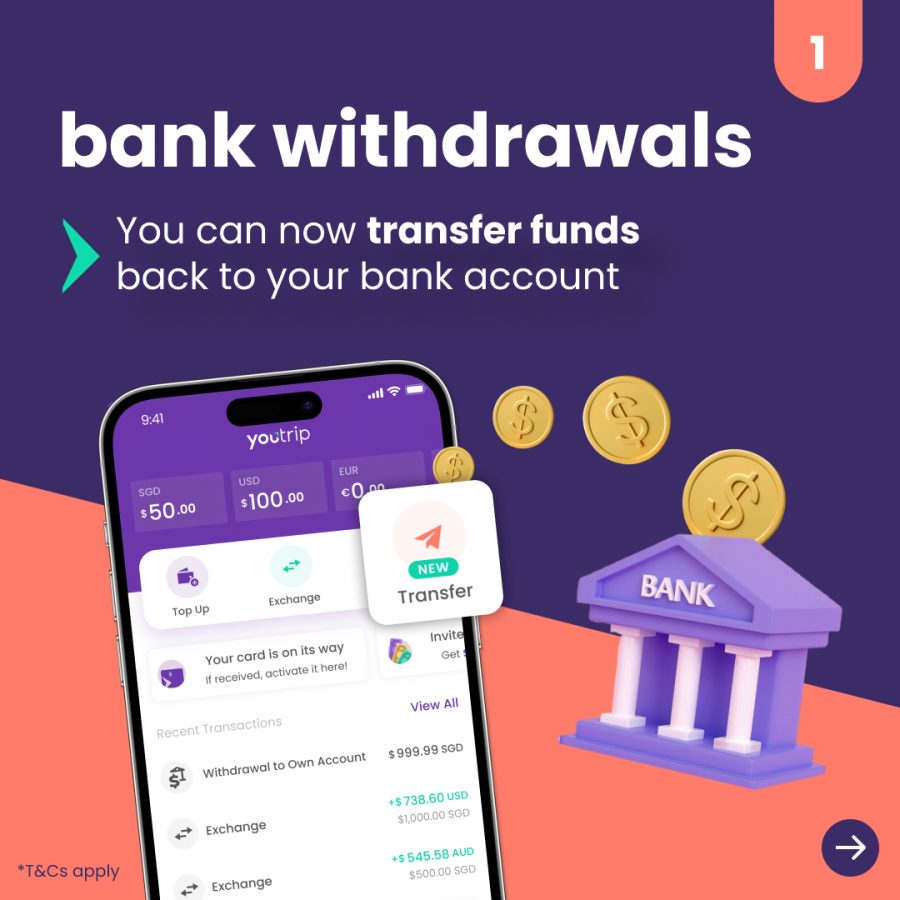 YouTrip bank withdrawals