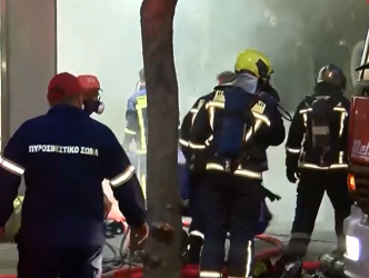 firemen at Broadway Theater Kypseli