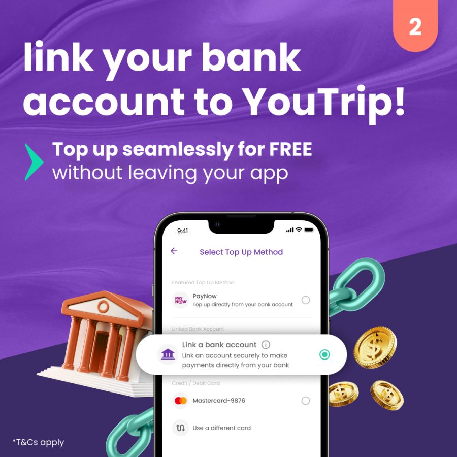 link bank account YouTrip