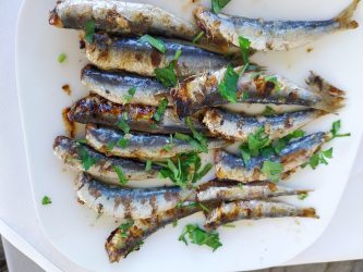 small fish - grilled sardines