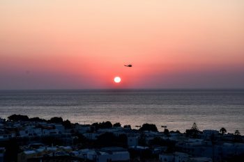 santorini sunset helicopter