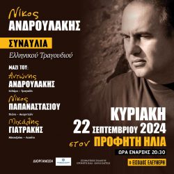 Nikos Androulakis concert poster