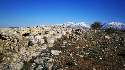 Crete winter with White Mountains