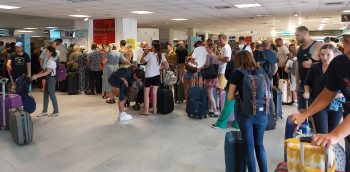 Travellers at the airport