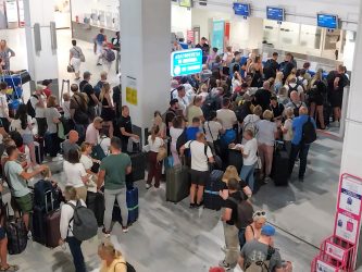tourists at the airport - rising travel expectations