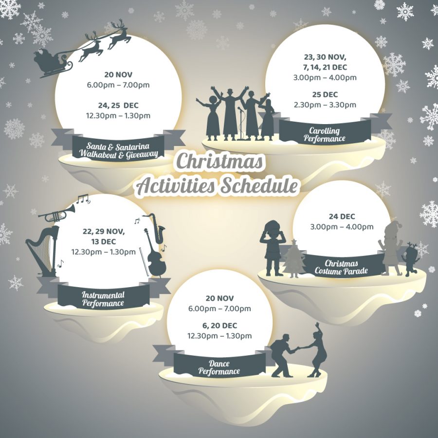 Avenue K Whimsical White Christmas schedule