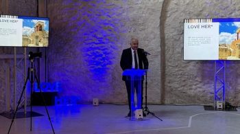 Heraklion mayor presenting loveHER campaign