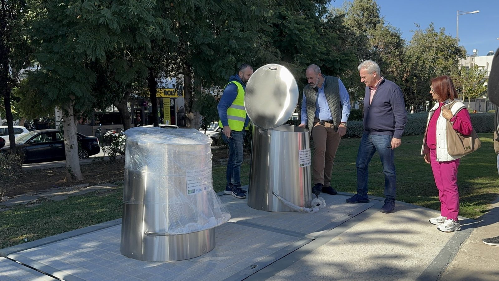Heraklion’s new underground bins