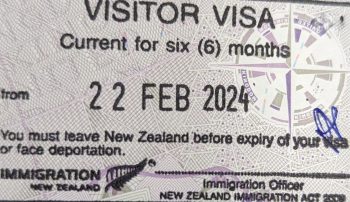 New Zealand visitor visa