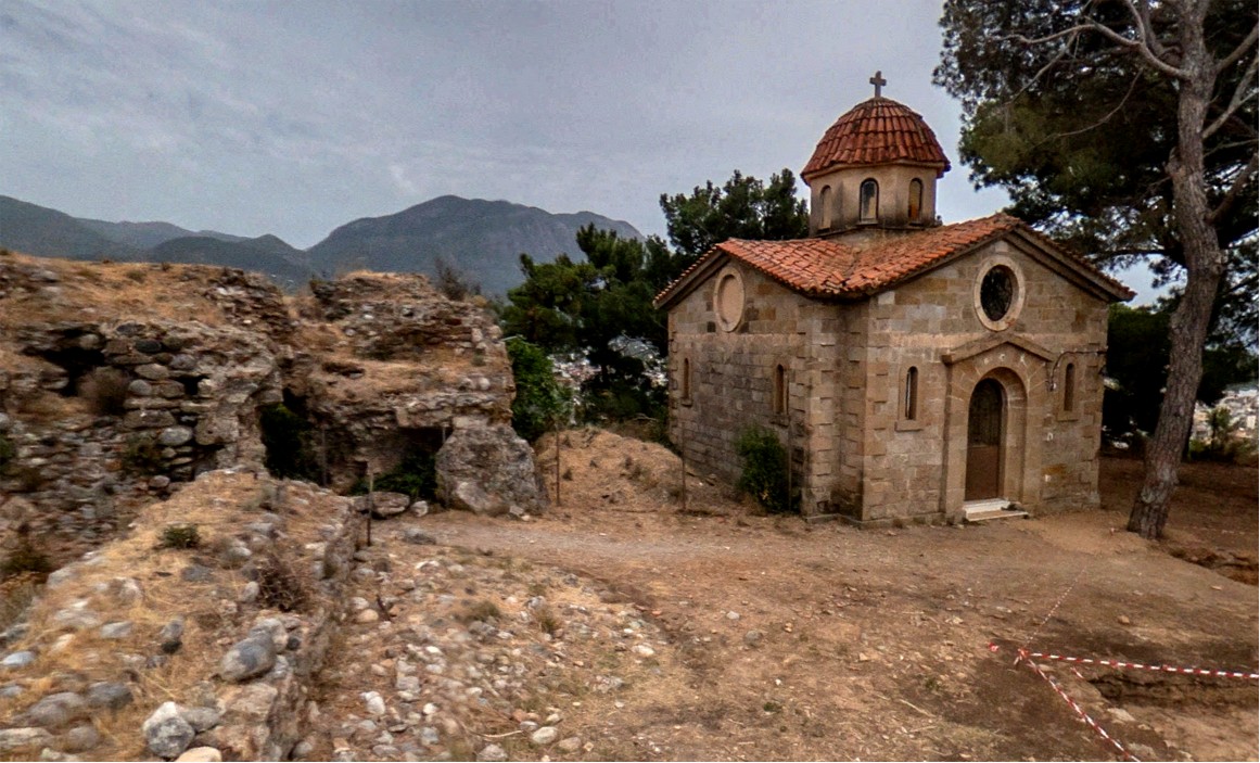 Panagia Kalomata in the highest western part of the walls
