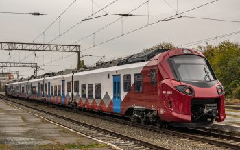 Romania's first electric train