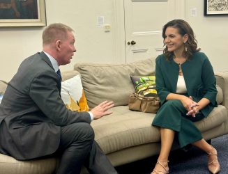 Sir Chris Bryant and Olga Kefalogianni