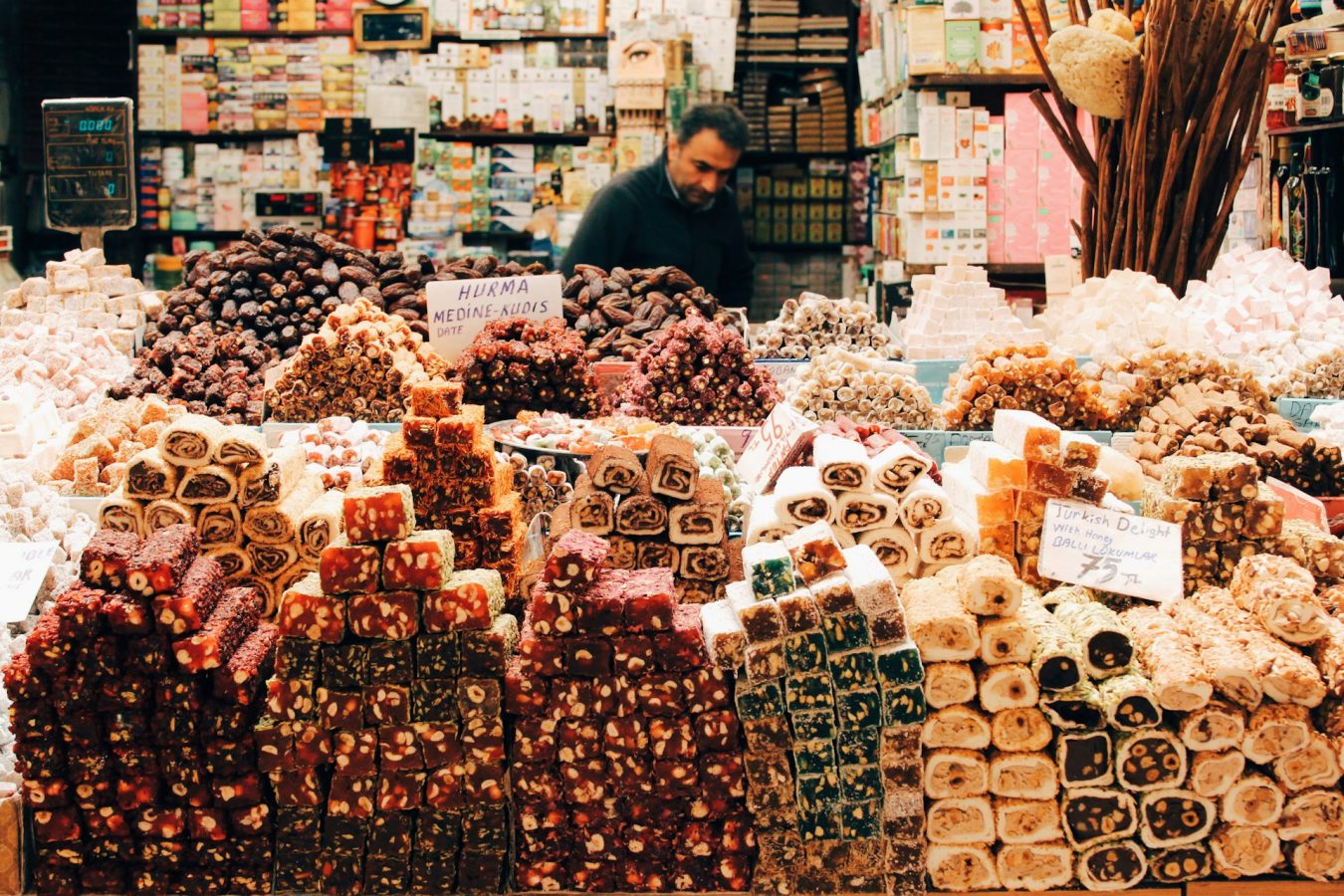 sweets vendor in Istanbul. 