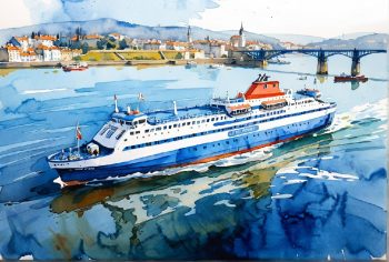 ferry schedules illustration
