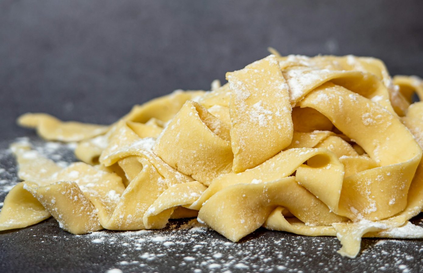 fresh handmade pappardelle