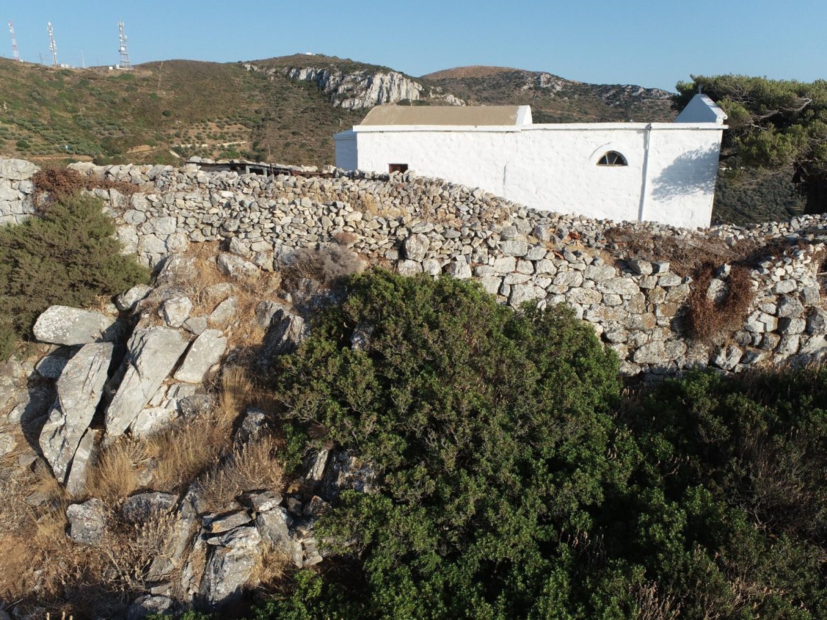 Part of the ancient wall and gate that survives on the top of the hill near the Church of St. George