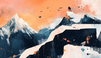 Avalanche training article AI illustration