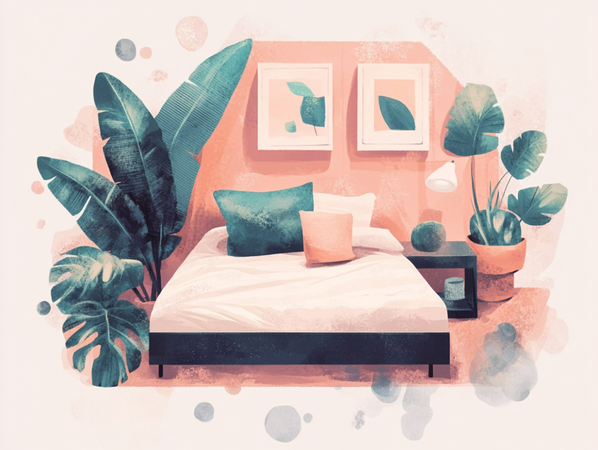 Keep decorations simple, but don't make it look like a prison bed.