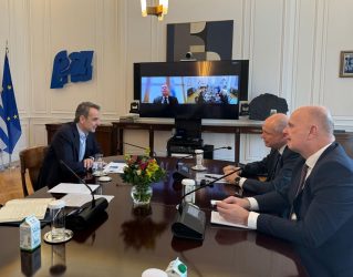 TUI CEO Sebastian Ebel and Thomas Ellerbeck, Member of the Group Executive Committee, met with Greek Prime Minister Kyriakos Mitsotakis in Athens.