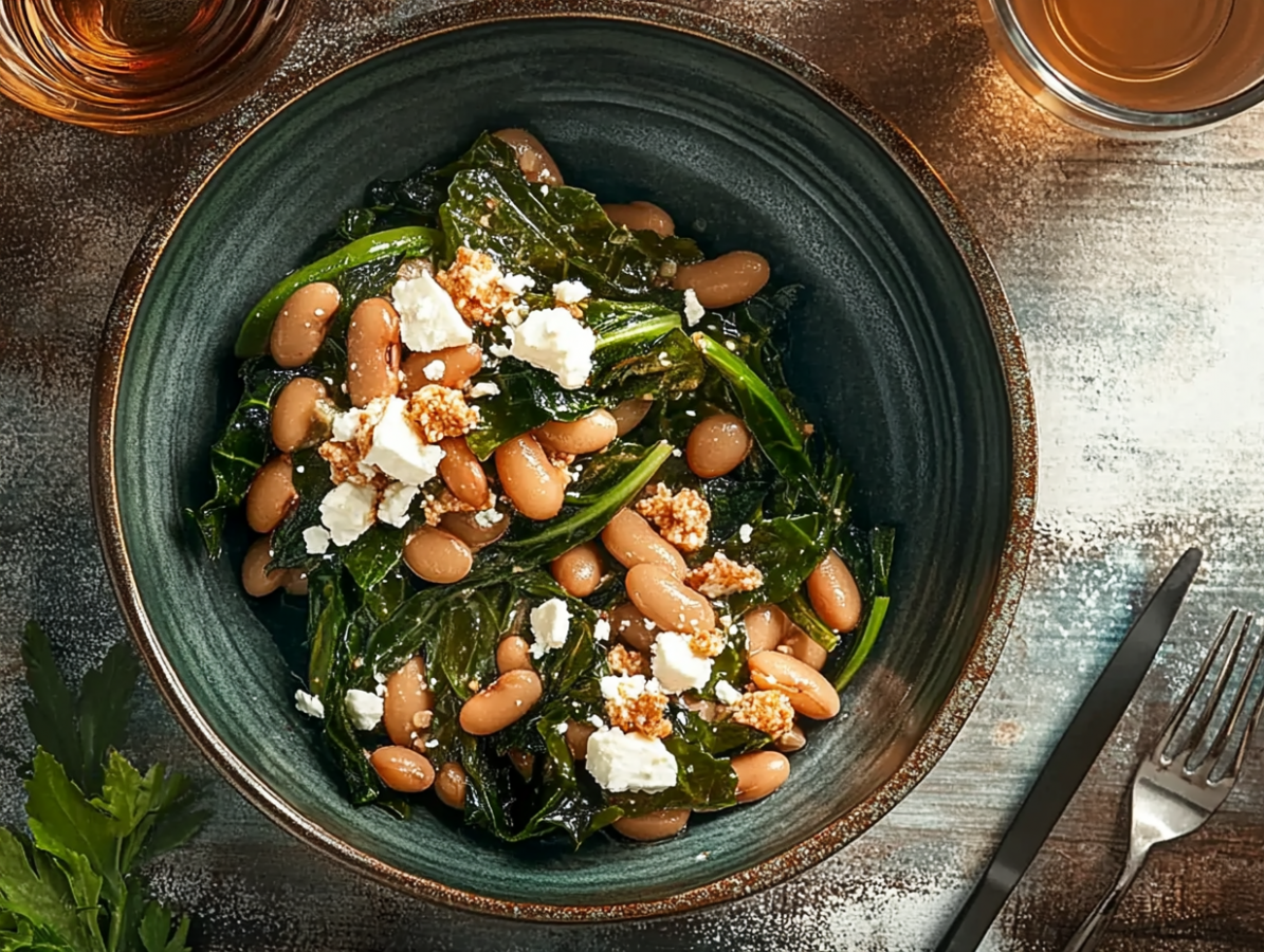 beans and horta main packed with flavor