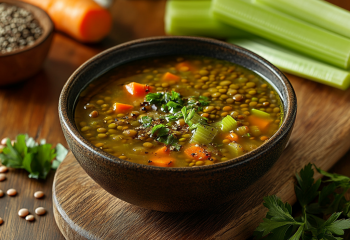 hearty Greek lentil soup recipe