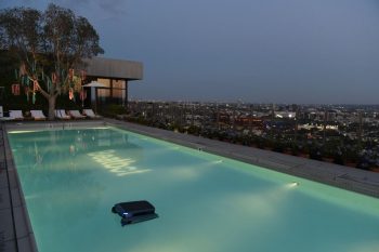 A Beatbot iSkim Ultra or Maytronics pool cleaner can simplify pool maintenance.