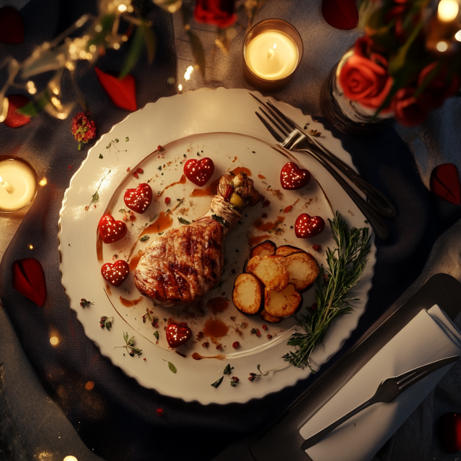 romantic private dinner