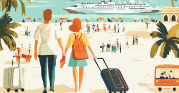 tourism services AI illustration
