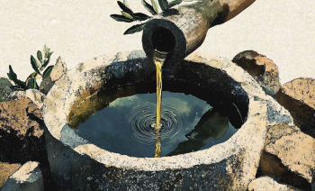 Cretan olive oil AI illustration