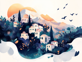 AI illustration for the sustainable development of islands