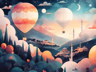 Türkiye tourism records AI illustration