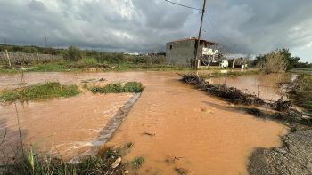 Severe flooding struck Kastelli and Thrapsano