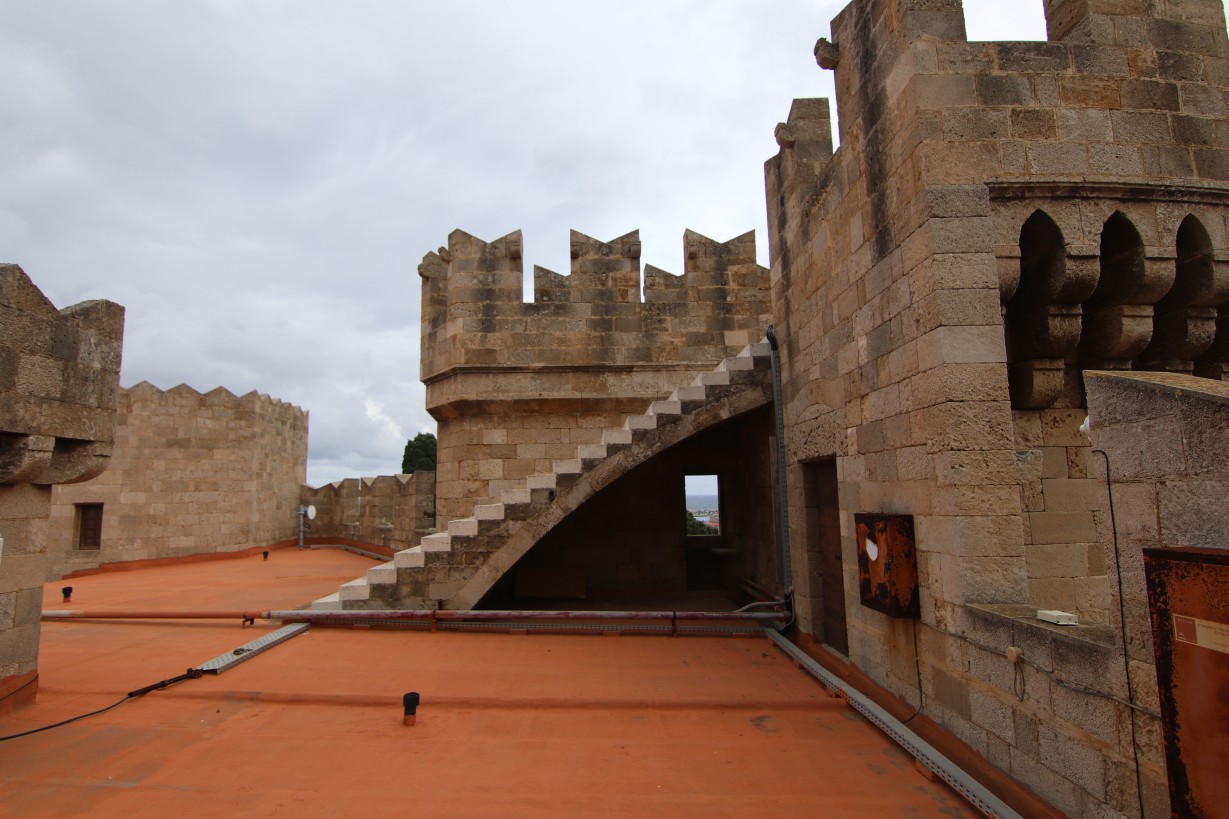 Stone staircase to a roof