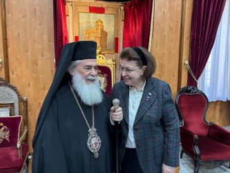 The Minister of Culture, in her meeting with the Patriarch of Jerusalem, Mr. Theophilos III