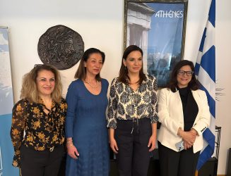 Greek Tourism Minister Olga Kefalogianni visits Milan