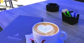 Marina Cafe coffee and menu