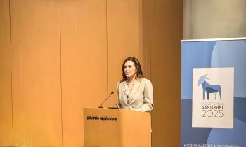 Tourism Minister Olga Kefalogianni