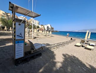 Seatrac system at Kitroplateia Beach