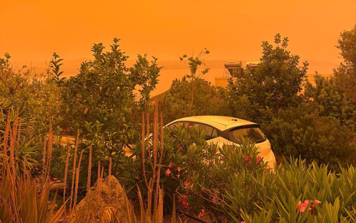 Sahara skies over Crete