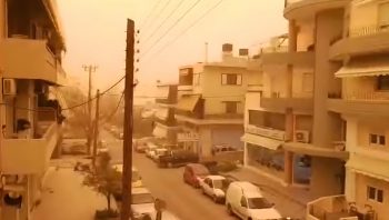 Saharan dust in Heraklion