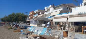 Beach legislation illustration (Beach in Crete)
