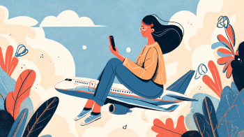 flight-tracking illustration