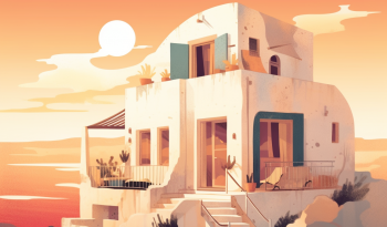 short-term rental AI illustration
