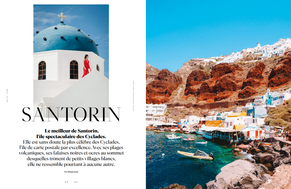 Désirs de Voyages features Santorini