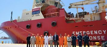 GIANT rescue tug