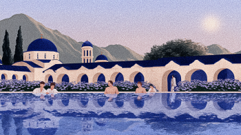 thermal springs illustration